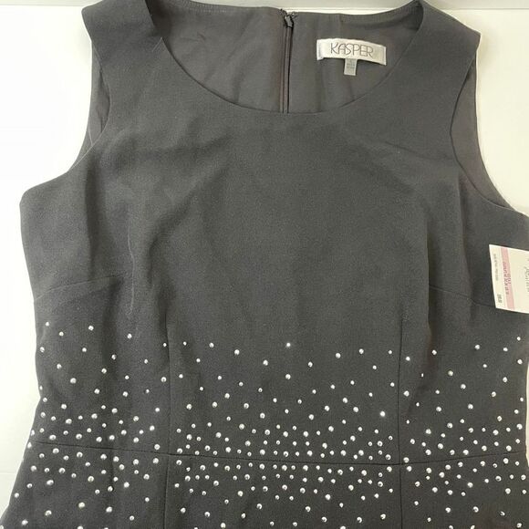 7.NEW! Kasper | Dress| Studded Waistline| Small - Picture 12 of 14